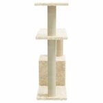 Kattenkrabpaal met sisal krabpalen 70 cm crèmekleurig - Afbeelding 4