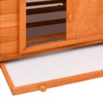 Kippenhok 150x96x110 cm massief vurenhout - Image 5