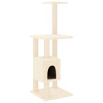 Kattenkrabpaal met sisal krabpalen 104 cm crèmekleurig - Image 2