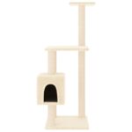 Kattenkrabpaal met sisal krabpalen 104 cm crèmekleurig - Image 3