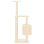 Kattenkrabpaal met sisal krabpalen 104 cm crèmekleurig - Image 4