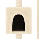Kattenkrabpaal met sisal krabpalen 104 cm crèmekleurig - Image 5