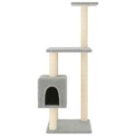 Kattenkrabpaal met sisal krabpalen 104 cm lichtgrijs – Image 3