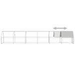 Kippenhok 2x12x2 m gegalvaniseerd staal – Image 4