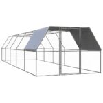 Kippenhok 3x10x2 m gegalvaniseerd staal