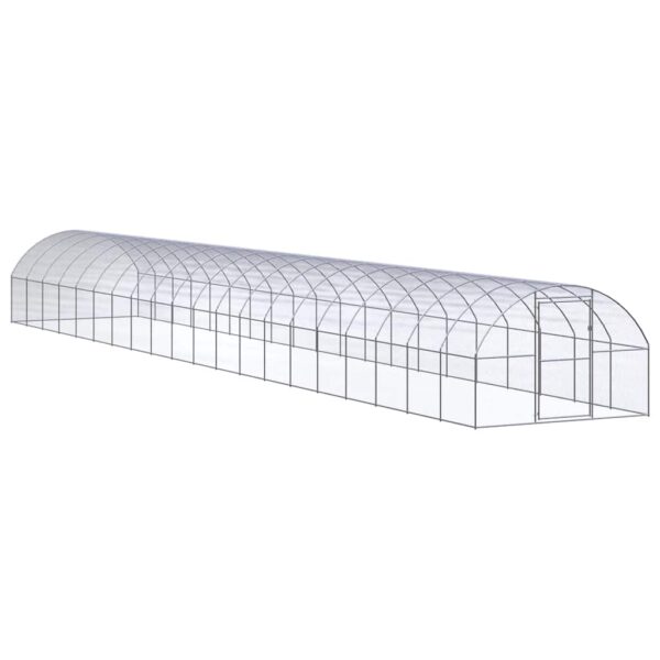 Kippenren 3x20x2 m gegalvaniseerd staal
