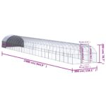 Kippenren 3x24x2 m gegalvaniseerd staal – Image 9