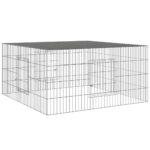 Konijnenkooi 110x110x55 cm gegalvaniseerd ijzer - Image 2