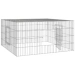 Konijnenkooi 110x110x55 cm gegalvaniseerd ijzer - Image 4