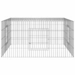 Konijnenkooi 110x110x55 cm gegalvaniseerd ijzer - Image 5
