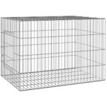 Konijnenkooi 78x54x54 cm gegalvaniseerd ijzer - Afbeelding 2