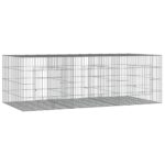 Konijnenkooi met 3 panelen 163x79x54 cm gegalvaniseerd ijzer – Image 2