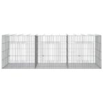 Konijnenkooi met 3 panelen 163x79x54 cm gegalvaniseerd ijzer – Image 3