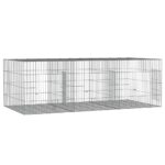 Konijnenkooi met 3 panelen 163x79x54 cm gegalvaniseerd ijzer – Image 4