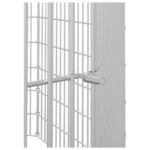 Dierenverblijf 8 panelen 54x60 cm gegalvaniseerd ijzer - Afbeelding 6
