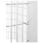 Dierenverblijf 8 panelen 54x80 cm gegalvaniseerd ijzer - Afbeelding 6