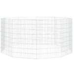 Dierenverblijf 10 panelen 54x80 cm gegalvaniseerd ijzer – Image 3