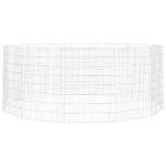 Dierenverblijf 12 panelen 54x80 cm gegalvaniseerd ijzer – Image 2