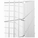 Vrije uitloop dierenverblijf 8 panelen 54x100 cm gegalvaniseerd ijzer - Image 6