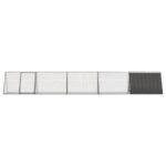 Konijnenhok 504,5x80,5x71 cm gegalvaniseerd staal antraciet - Afbeelding 3
