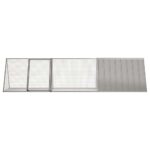 Konijnenkooi Grijs 302,5x80,5x71 cm Gegalvaniseerd Staal - Afbeelding 3