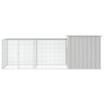 Kippenhok 300x91x100 cm gegalvaniseerd staal grijs - Image 3