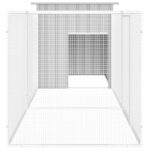 Kippenhok 300x91x100 cm gegalvaniseerd staal grijs - Image 4