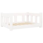 Hondenmand 65,5x50,5x28 cm massief grenenhout wit – Image 2