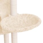 Kattenmeubel met sisal krabpalen 108,5 cm crèmekleurig - Image 7