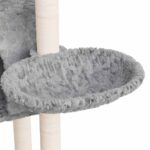 Kattenmeubel met sisal krabpalen 108,5 cm lichtgrijs – Image 7