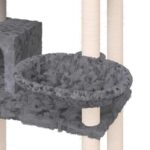 Kattenmeubel met sisal krabpalen 131 cm donkergrijs - Afbeelding 6