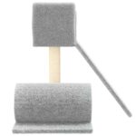Kattenmeubel met sisal krabpalen 59 cm lichtgrijs – Image 4