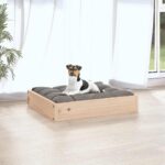 Hondenmand 51,5x44x9 cm massief grenenhout - Image 3