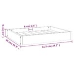 Hondenmand 61,5x49x9 cm massief grenenhout - Image 8
