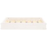 Hondenmand 61,5x49x9 cm massief grenenhout wit - Afbeelding 4