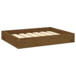 Hondenmand 61,5x49x9 cm massief grenenhout honingbruin - Image 2