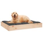 Hondenmand 71,5x54x9 cm massief grenenhout - Afbeelding 6