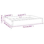 Hondenmand 71,5x54x9 cm massief grenenhout - Afbeelding 8