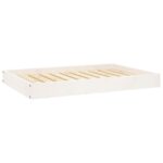 Hondenmand 91,5x64x9 cm massief grenenhout wit – Image 2
