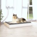 Hondenmand 91,5x64x9 cm massief grenenhout wit – Image 3