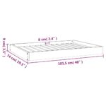 Hondenmand 101,5x74x9 cm massief grenenhout wit – Image 8