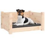 Hondenbed 55,5x45,5x28 cm massief grenenhout - Image 4