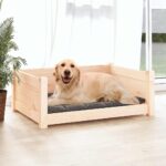Hondenmand 75,5x55,5x28 cm massief grenenhout – Image 3