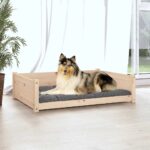 Hondenmand 95,5x65,5x28 cm massief grenenhout - Image 3