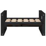 Hondenmand 55,5x45,5x28 cm massief grenenhout zwart – Image 5