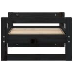 Hondenmand 55,5x45,5x28 cm massief grenenhout zwart – Image 6
