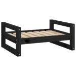 Hondenmand 65,5x50,5x28 cm massief grenenhout zwart – Image 2