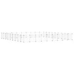 Huisdierenkooi met deur 36 panelen 35x35 cm staal zwart - Afbeelding 2