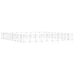 Huisdierenkooi met deur 36 panelen 35x35 cm staal zwart - Afbeelding 3