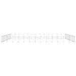 Huisdierenkooi met deur 52 panelen 35x35 cm staal zwart – Image 4
